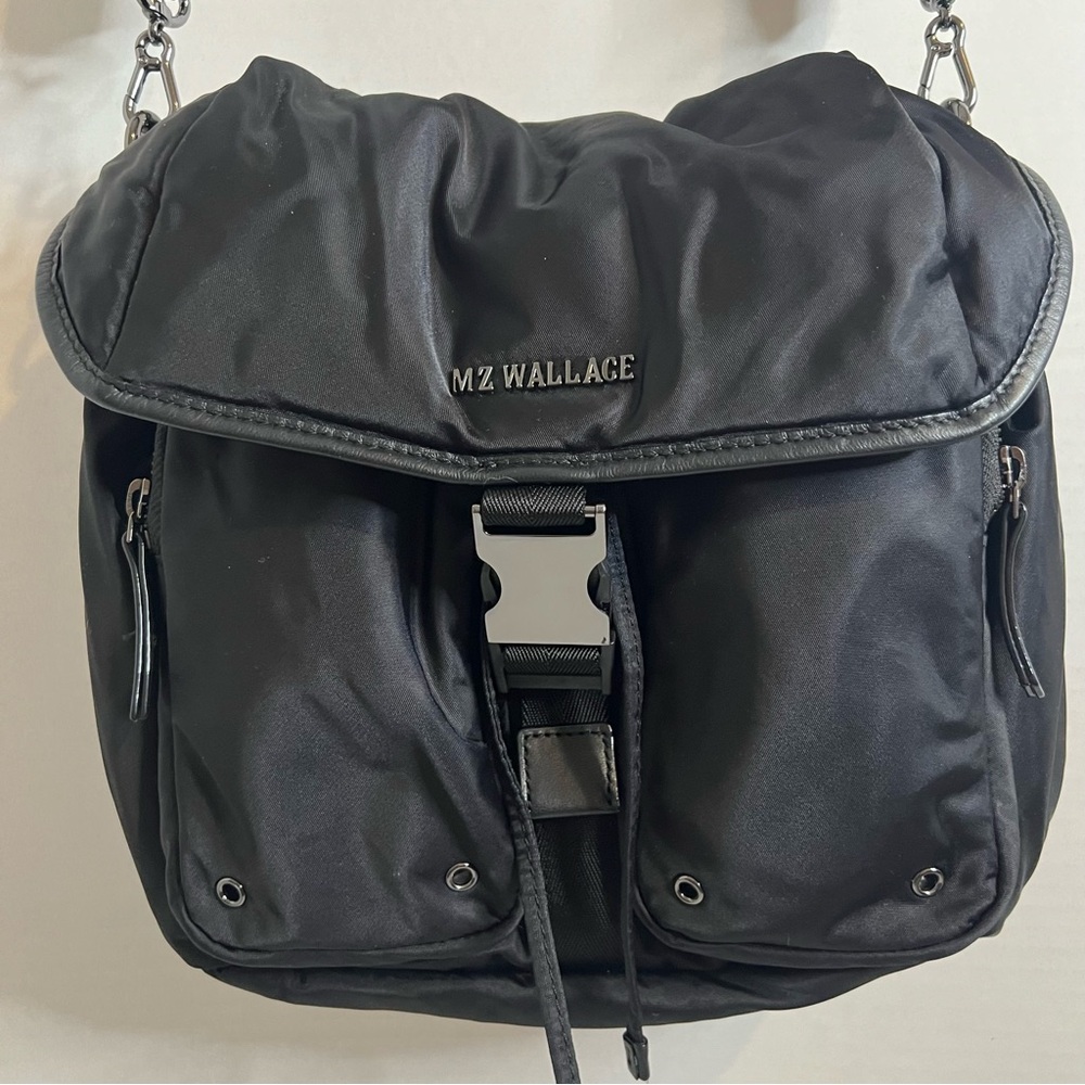MZ Wallace | Apex Crossbody Bag, Large, Black.